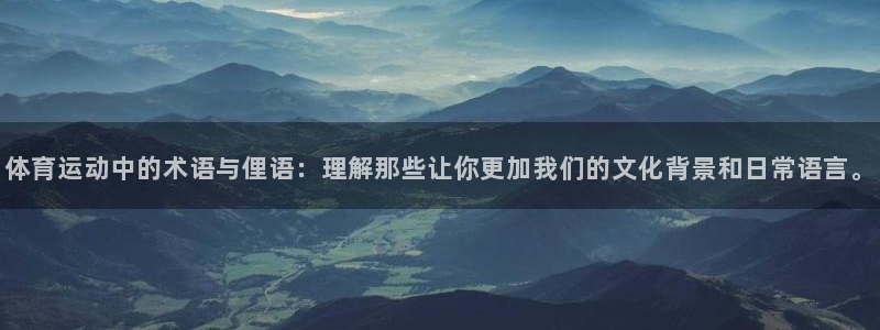 体育运动中的术语与俚语：理解那些让你更加我们的文化背景和日常语言。